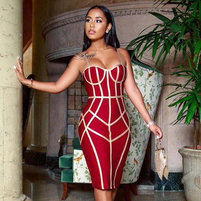 Bodycon Bandage Spaghetti Strap Dress