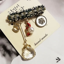 Load image into Gallery viewer, Camellia  Luxury Brand jewlery  style flowers Lapel Pins No 5 pearls Brooches flower Broche Broach Jewelry for Women